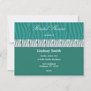 Invitation turquoise Green Bridal Shower