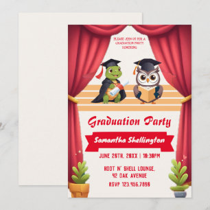 Invitation "Turtley Sage : une Owl-stravaganza de remise de d