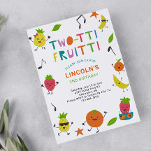 Tutti Fruitti 2e anniversaire Mignons Fruits d'été