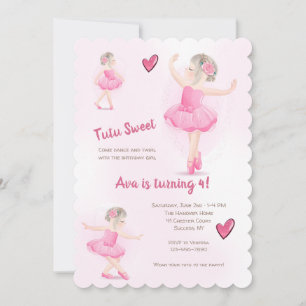 Invitation Tutu Ballerine Douce