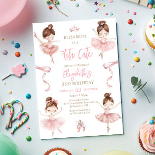 Invitation Tutu de ballerine Mignon Rose Fille de ballet Anni
