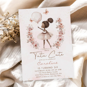 Invitation Tutu Mignon Ballerine Ballet Anniversaire