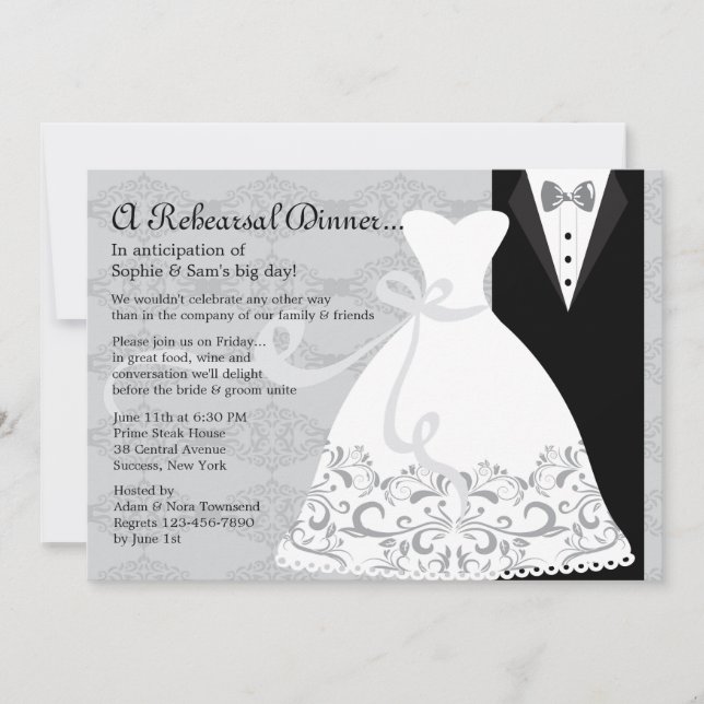 Invitation Tux et Gown (Devant)