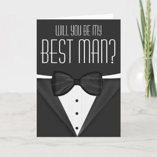 Invitation Tuxedo Serez-Vous Mon Meilleur Mariage Homme