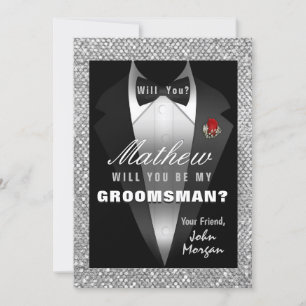 Invitation Tuxedo Sois Mon Garçon D'Honneur