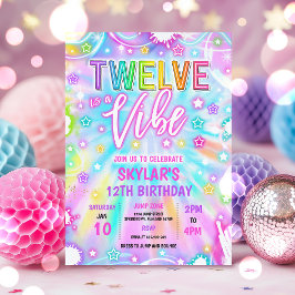 Invitation Twelve Est Une Vibe Neon Glow 12ème Anniversaire