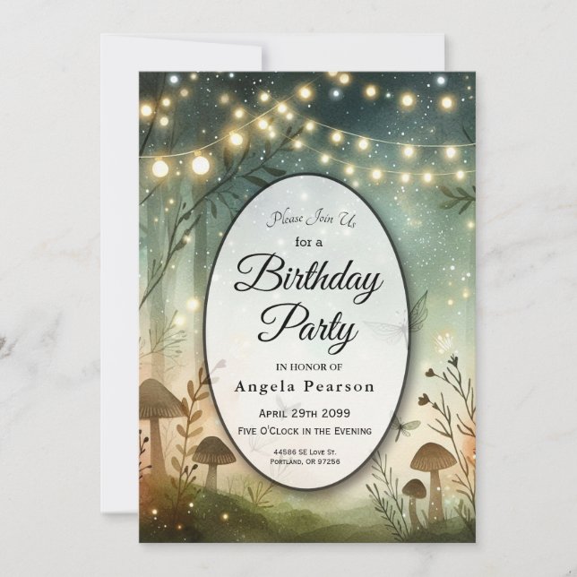 Invitation Twilight Whispers of the Woodland (Devant)