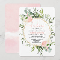 Twin filles bébés en fleurs doré rose verdure