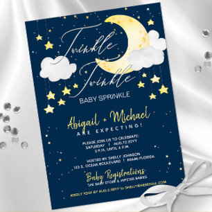 Invitation Twinkle Little Star Baby shower neutre de genre