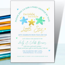 Invitation Twinkle Little Star Baby shower par courrier