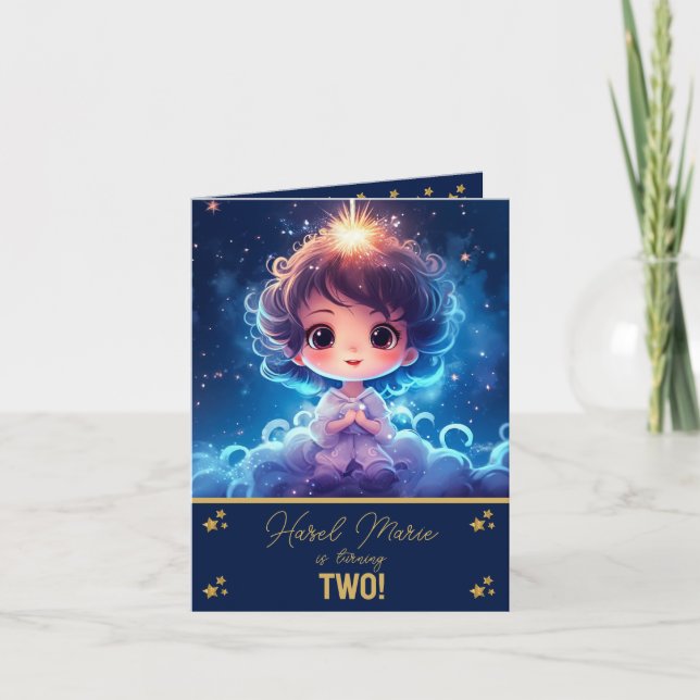 Invitation Twinkle Little Starry Princess Girl Anniversaire (Devant)