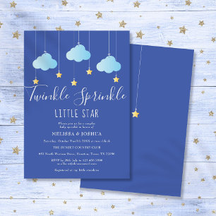 Invitation Twinkle Sprinkle Little Star Baby Sprinkle Douche