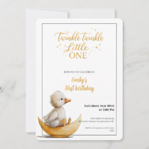 Invitation Twinkle Twinkle Little One Premier Anniversaire