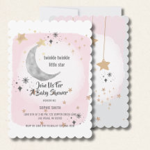 Twinkle Twinkle Little Star Aquarelle Rose