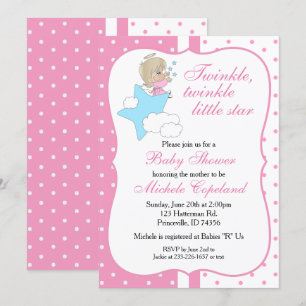 Invitation Twinkle, Twinkle Little Star - Baby Girl
