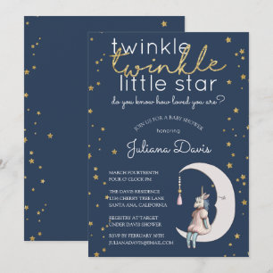 Invitation Twinkle Twinkle Little Star Baby shower