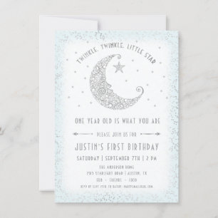 Invitation Twinkle Twinkle Little Star Boy Anniversaire Invit
