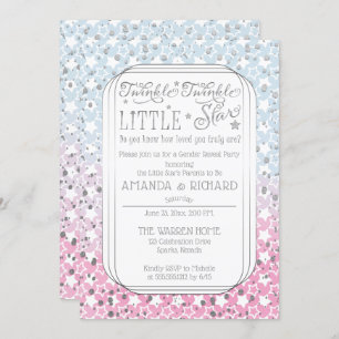 Invitation Twinkle Twinkle Little Star Genre Reveal Party