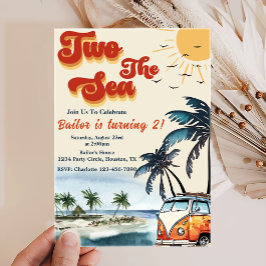 Invitation Two Sea Surf Beach 2e anniversaire