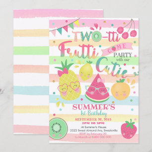 Invitation Twotti Frutti - 2e anniversaire - Fruit