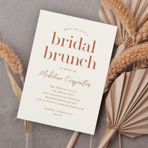 Invitation Type moderne Boho Bridal Brunch