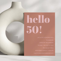 Typographie audacieuse Terracotta Blush Anniversai