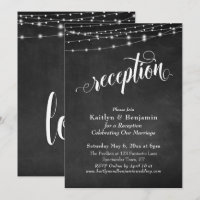 Typographie Élaborée Tableau Noir Lumières Récepti