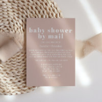 Typographie en grès rose par Baby Shower par courr