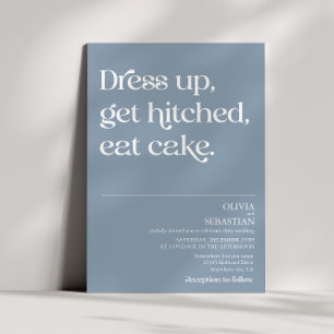 Invitation Typographie minimaliste Funny moderne Dusty Mariag