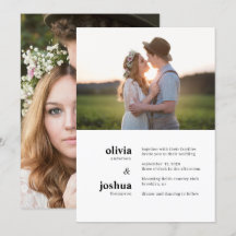 Typographie minimaliste moderne simple Deux Mariag