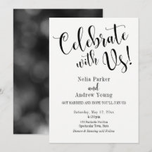 Typographie Moderne Après Célébration De Mariage