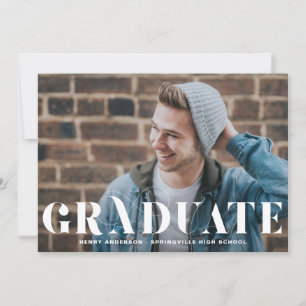 Invitation Typographie moderne florissante Diplôme photo