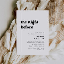Typographie Rétro La Nuit Avant Le Dîner De Répéti