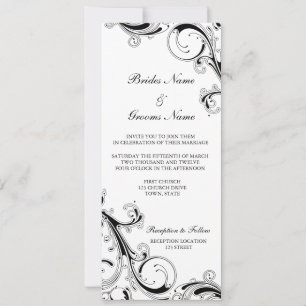 Invitation uc filagreement 3,5 x 9 BGuppercase