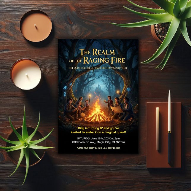 Invitation Ultimate Quest Adventure Birthday Party (Créateur téléchargé)