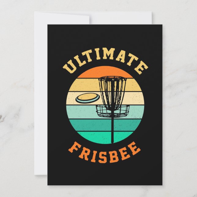 Invitation Ultime Frisbee de Golf sur Disque (Devant)