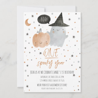Invitation Un an Éffrayant anniversaire
