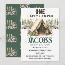 Un Anniversaire de enfant de Camper heureux