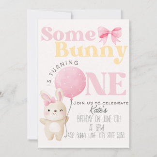 Invitation Un anniversaire de lapin
