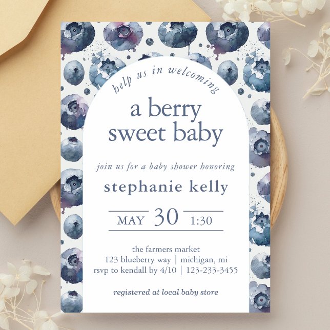 Invitation Un Baby shower Berry Sweet (Créateur téléchargé)