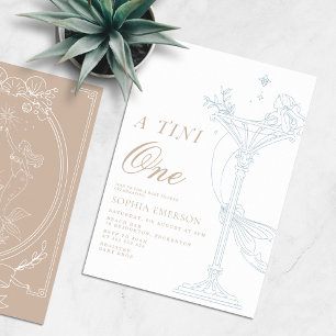 Invitation Un Baby shower Côtier Moderne Tini