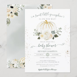 Invitation Un Baby shower d'automne neutre pour un peu Citrou