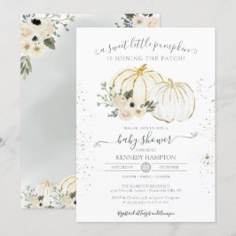 Invitation Un Baby shower d'automne neutre pour un peu Citrou
