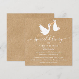 Invitation Un Baby shower de livraison spécial / Saupoudrer