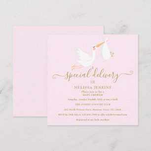 Invitation Un Baby shower de livraison spécial / Saupoudrer