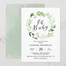 Un Baby shower de verdure Un script moderne