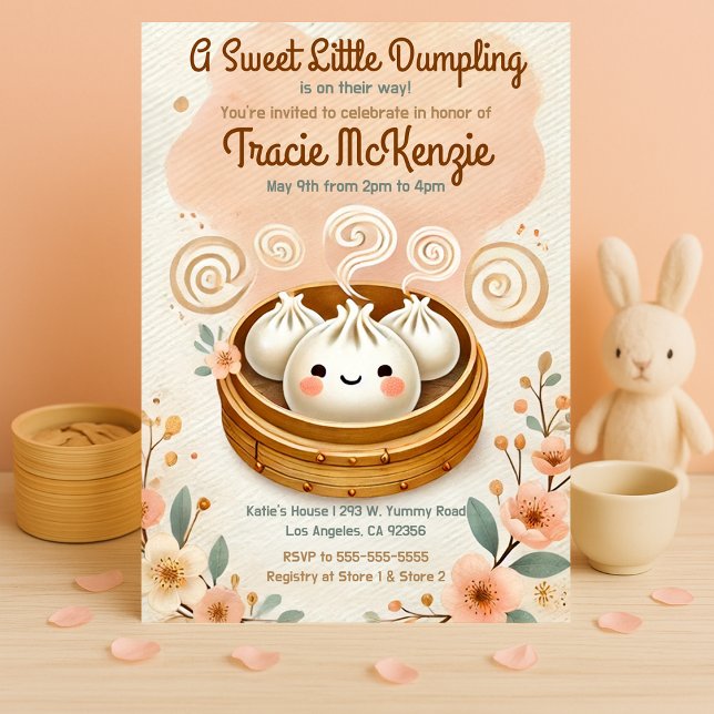 Invitation Un Baby shower Doux (Créateur téléchargé)