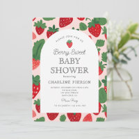 Un Baby shower rose fraise Berry