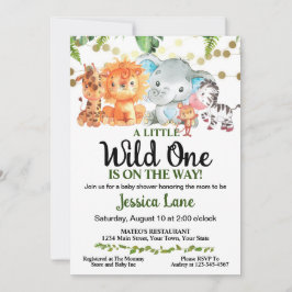 Invitation Un Baby shower Un Peu Sauvage