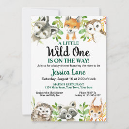 Invitation Un Baby shower Un Peu Sauvage